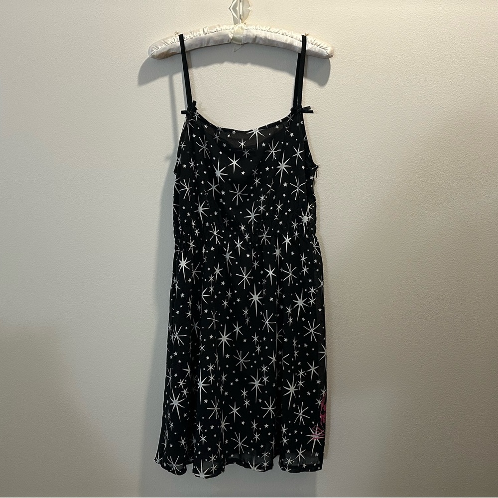 sourpuss star motif mini dress